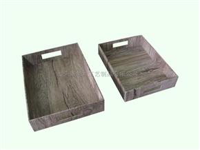 woodgrain Document File Box